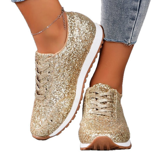 Damen Glitzernde Sportsneaker mit rutschfester Sohle R&B