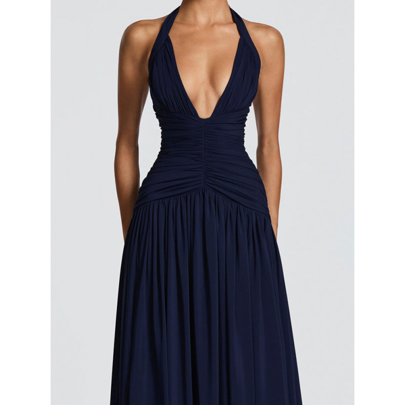 Damen Maxikleid mit raffiniertem Wickeldesign und elegantem Taillenbund R&B