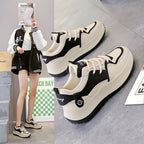 Damen Sportliche Chunky Sneakers mit atmungsaktiver Mesh-Oberfläche und gepolsterter Sohle R&B