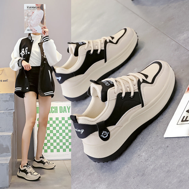 Damen Sportliche Chunky Sneakers mit atmungsaktiver Mesh-Oberfläche und gepolsterter Sohle R&B