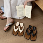 Damen elegante Flip-Flop Pantoletten mit modischem Design und rutschfester Sohle R&B
