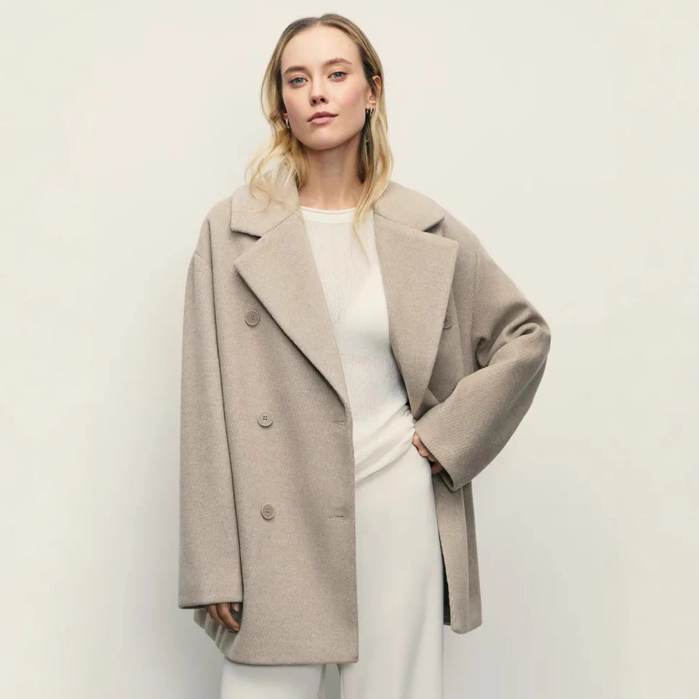 Damen Elegante Doppeltüra-Manteljacke R&B