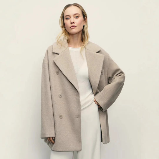 Damen Elegante Doppeltüra-Manteljacke R&B