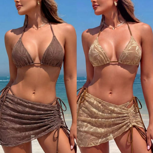 Damen Triangel-Bikini mit seitlichem Raff desig R&B