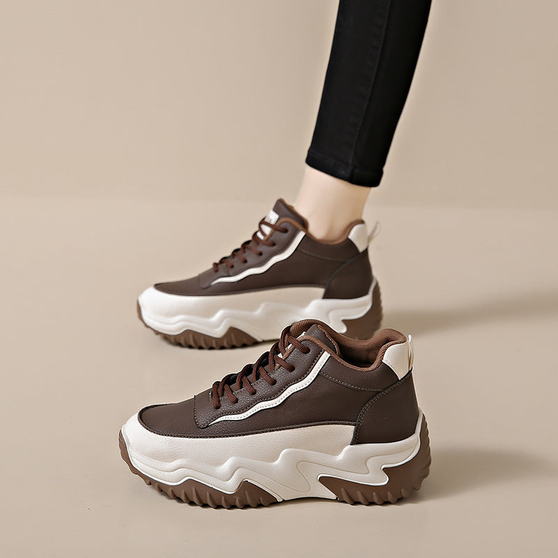 Damen Sportliche High-Top Sneakers mit rutschfester Sohle und ergonomischer Dämpfung R&B