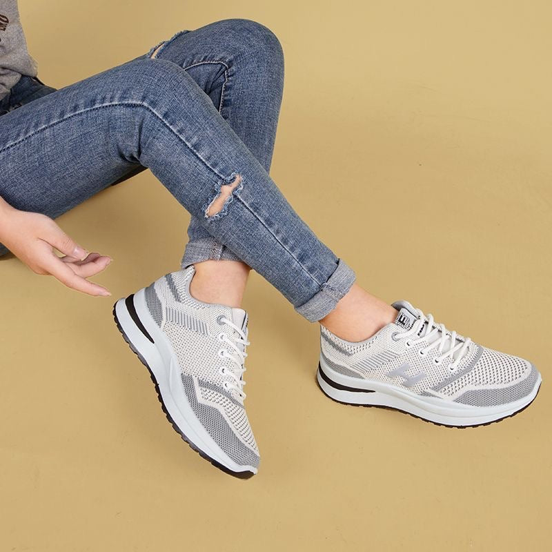 Damen Lauf-Sneaker mit atmungsaktivem GewR&Be und stoßdämpfender Sohle R&B