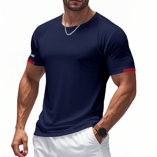 Herren Funktions-T-Shirt mit atmungsaktivem Design und reflektierenden Details R&B