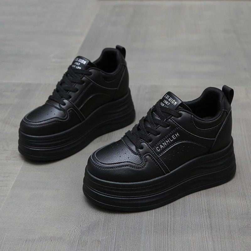 Damen modische Plateau Sneakers