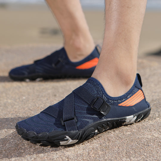 Damen Sportliche Aquafitness-Schuhe mit verstellbarem Gurt und rutschfester Sohle R&B