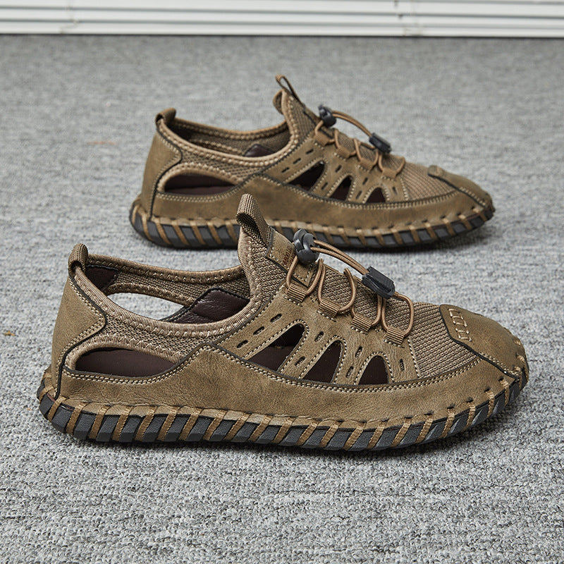 Herren Atmungsaktive Outdoor-Schnellschnürsandalen R&B