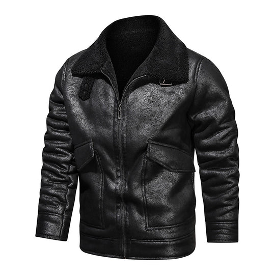 Herren jacke mit warmem Fleeceinnenfutter und praktischen Taschen R&B