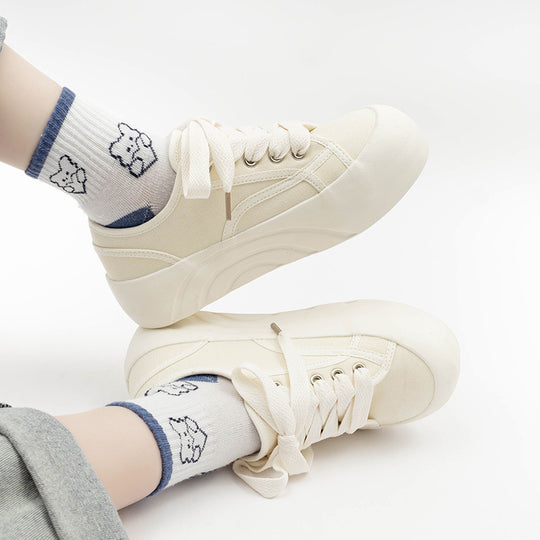 Damen Modische Sneaker mit elastischer Schnürung und komfortabler Sohle R&B