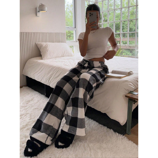 Damen Bequeme Hosen mit Leopardenmuster R&B