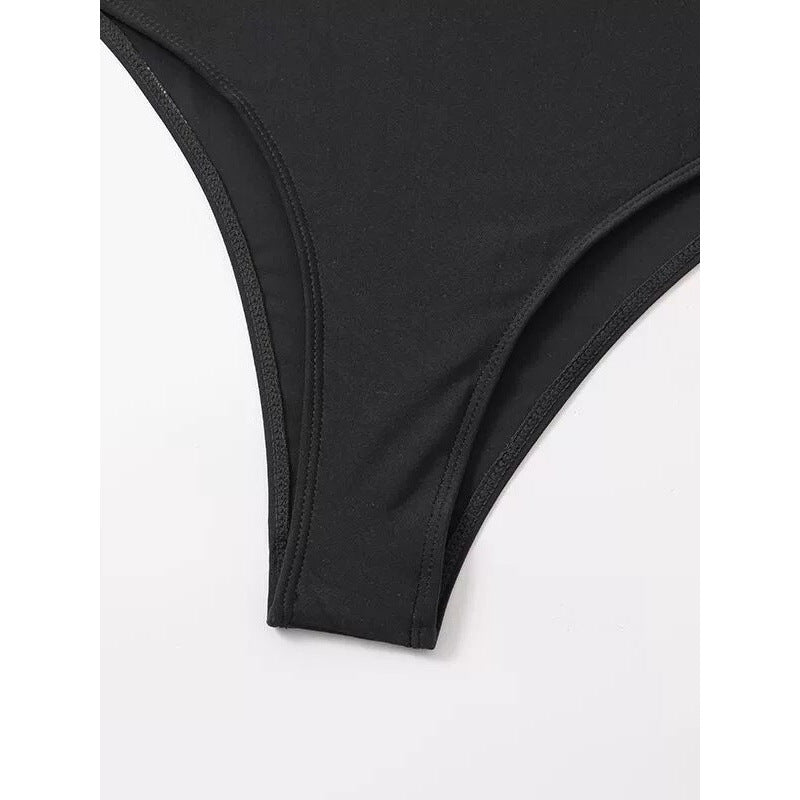 Damen Einteiler Badeanzug mit eleganten Überwurf-Details R&B