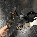Damen elegante High Heel Sandalen mit modischem Riemendesign R&B