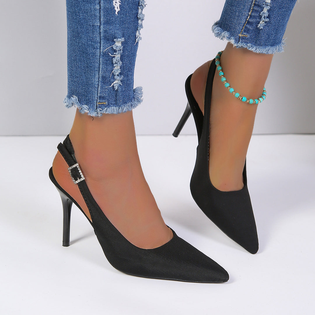 Damen Slingback Pumps mit elegantem Spitzer und feinem Material R&B