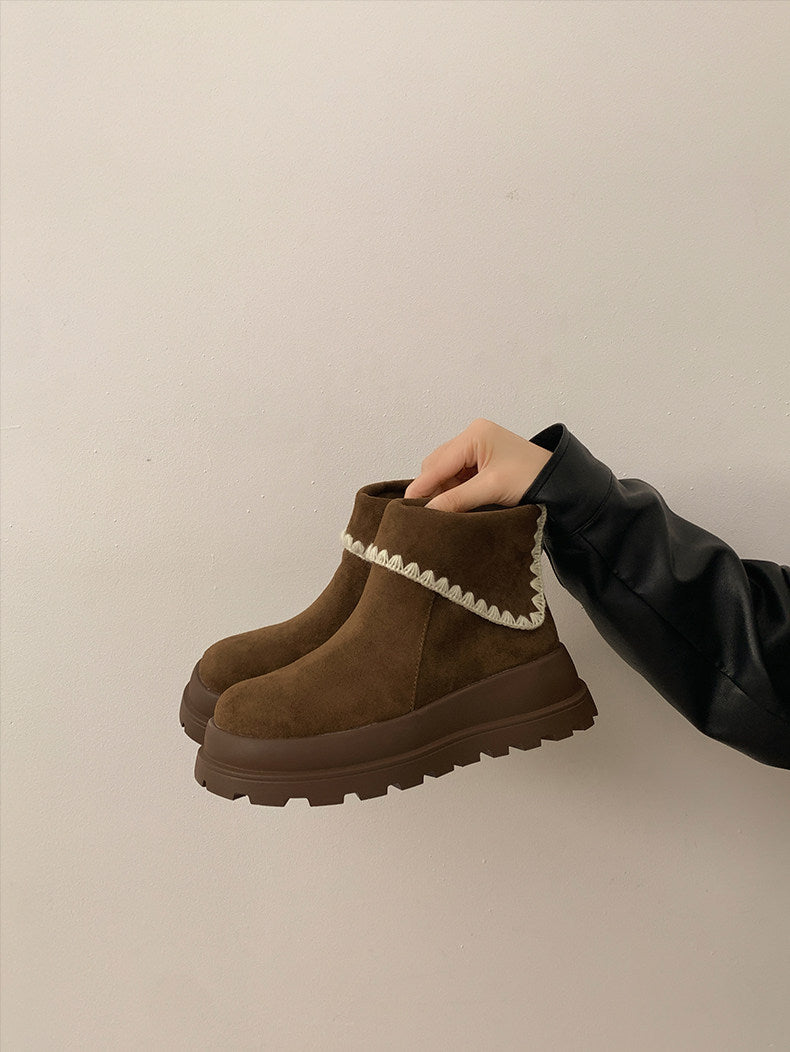 Damen Trendige Chelsea Boots mit modischer Plateau-Sohle R&B