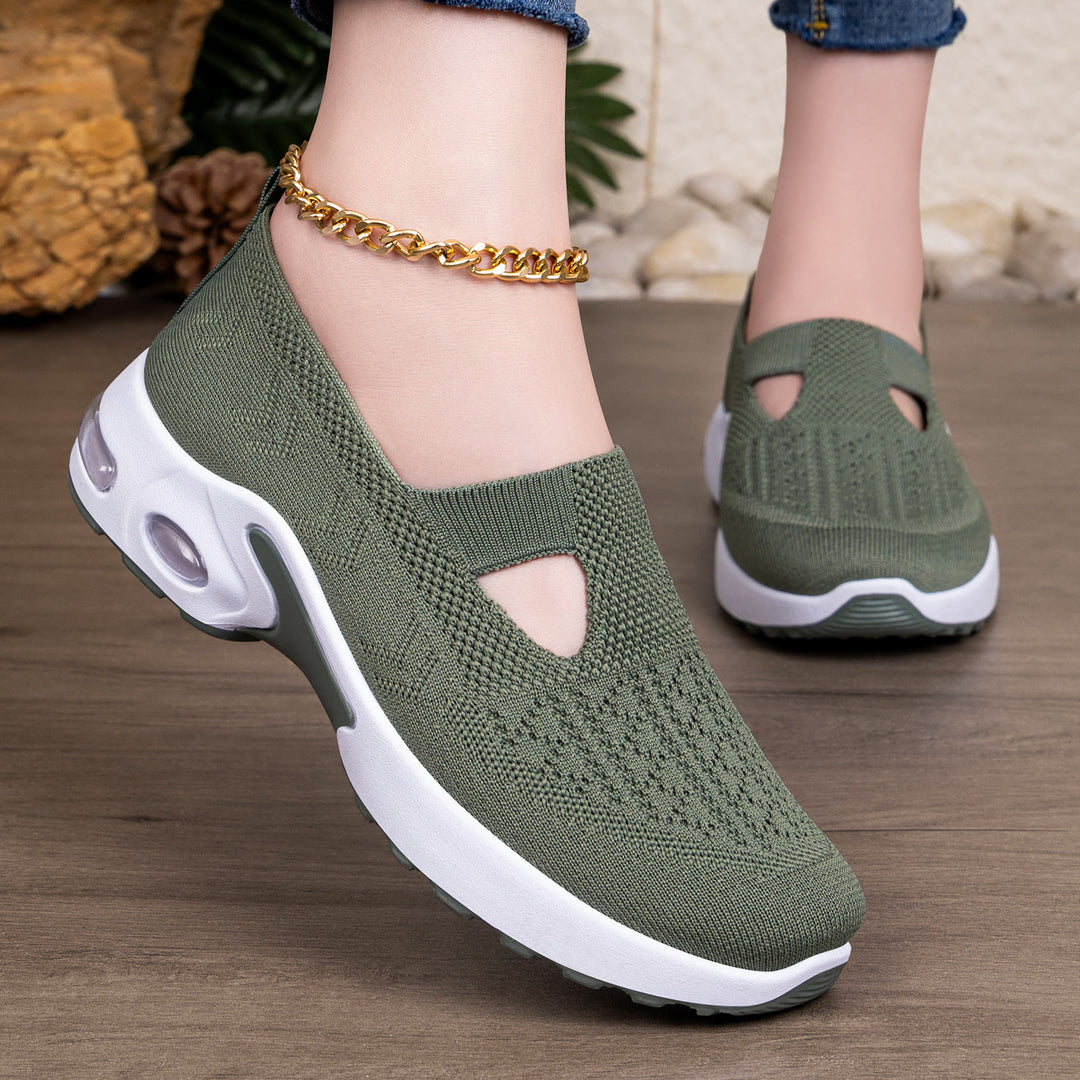Damen Sportliche Slip-On Sneakers mit komfortabler Strobel-Konstruktion und atmungsaktivem Obermaterial R&B
