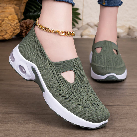 Damen Sportliche Slip-On Sneakers mit komfortabler Strobel-Konstruktion und atmungsaktivem Obermaterial R&B