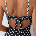 Damen Hochwertiger Bademode mit Vintage-Punkte R&B