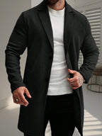 Herren eleganter Wollmantel R&B