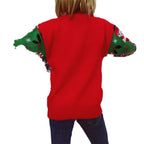 Damen Weihnachts-Pullover mit festlichem Motiv und angenehmem Schnitt R&B