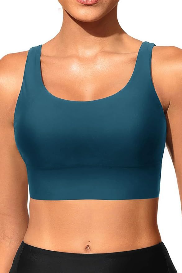 Damen sportlicher Crop-Top mit klassischen Streifen R&B