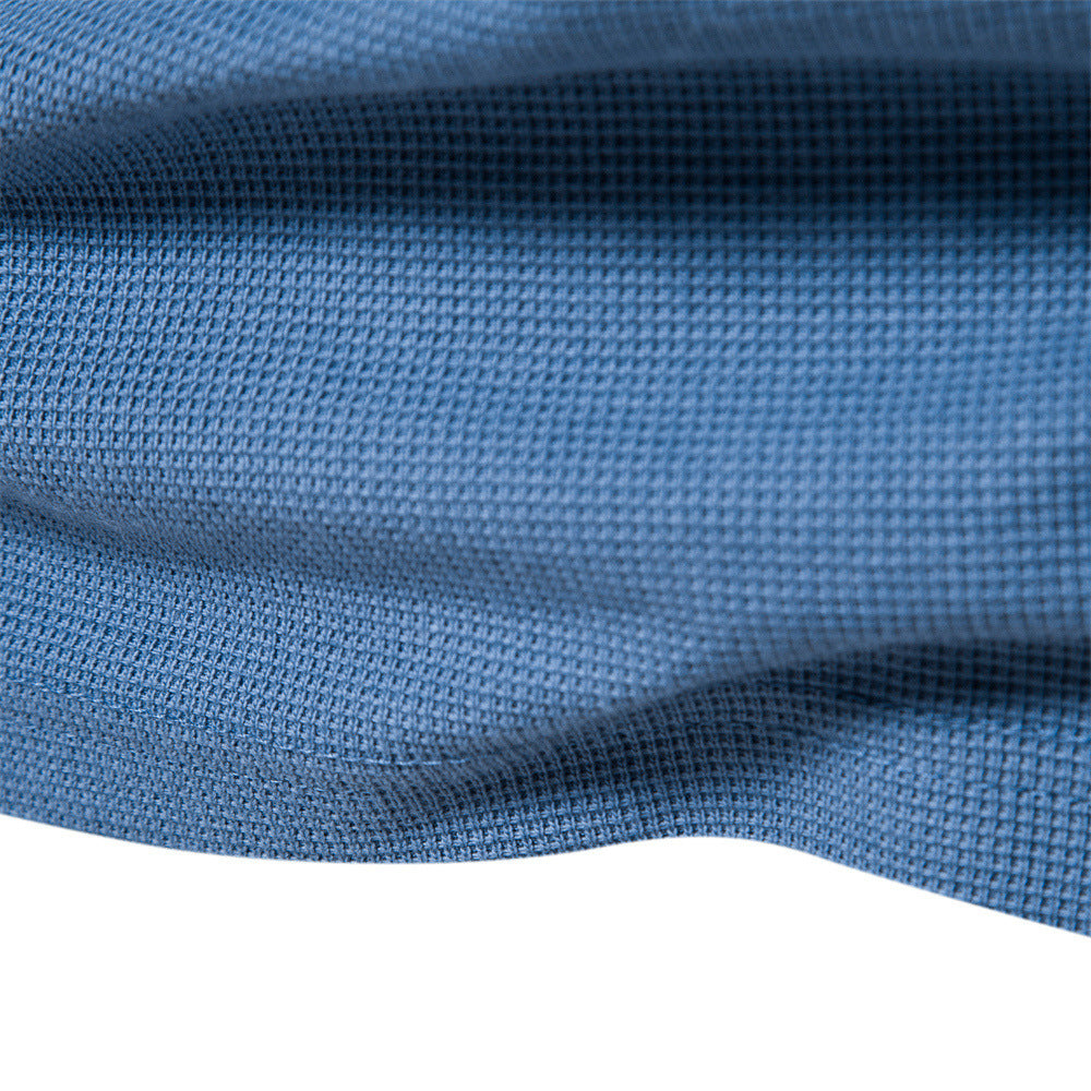 Herren Langarm-Henley-Shirt mit strukturierter Oberfläche und modischer Knopfleiste
