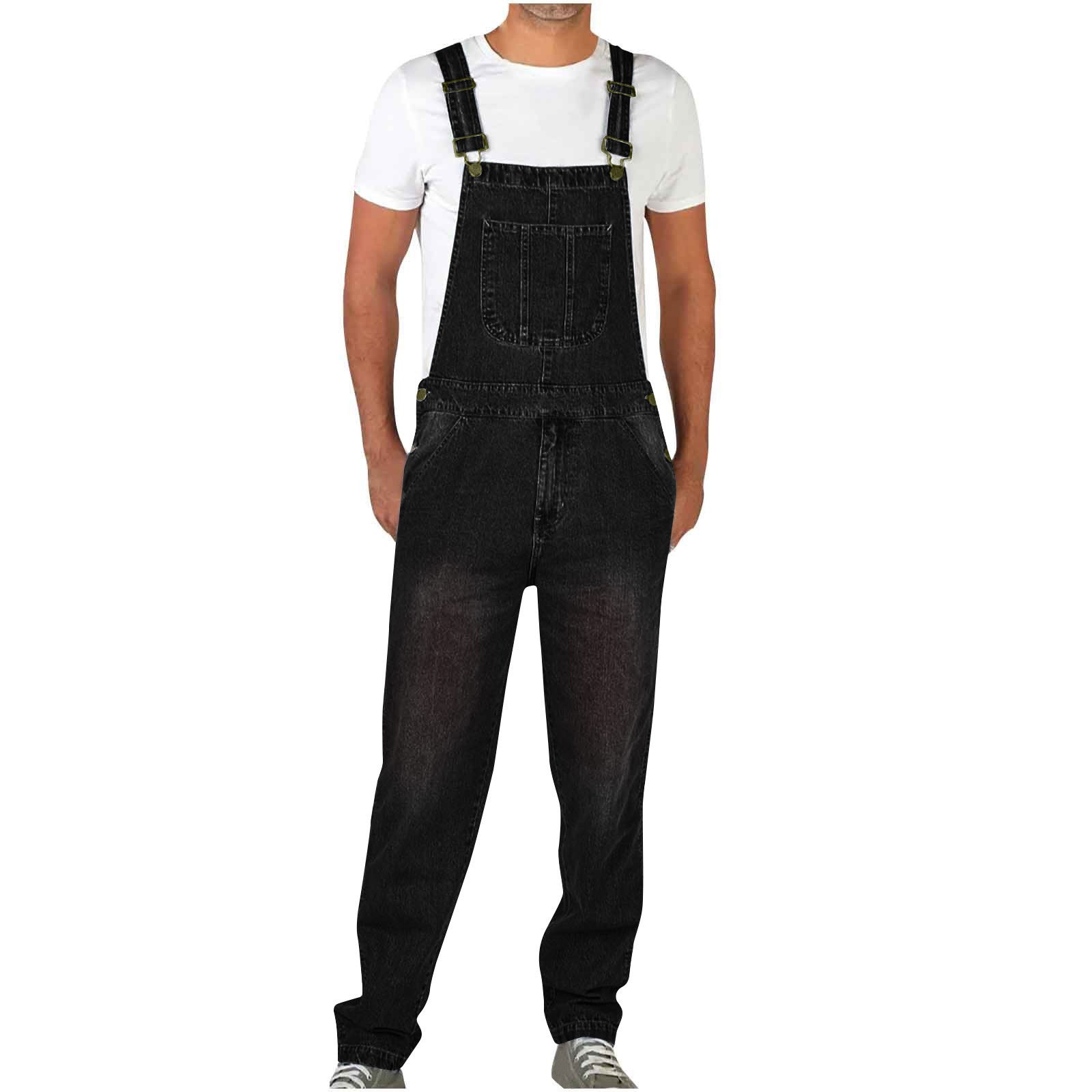 Herren Lässige Latzhose R&B