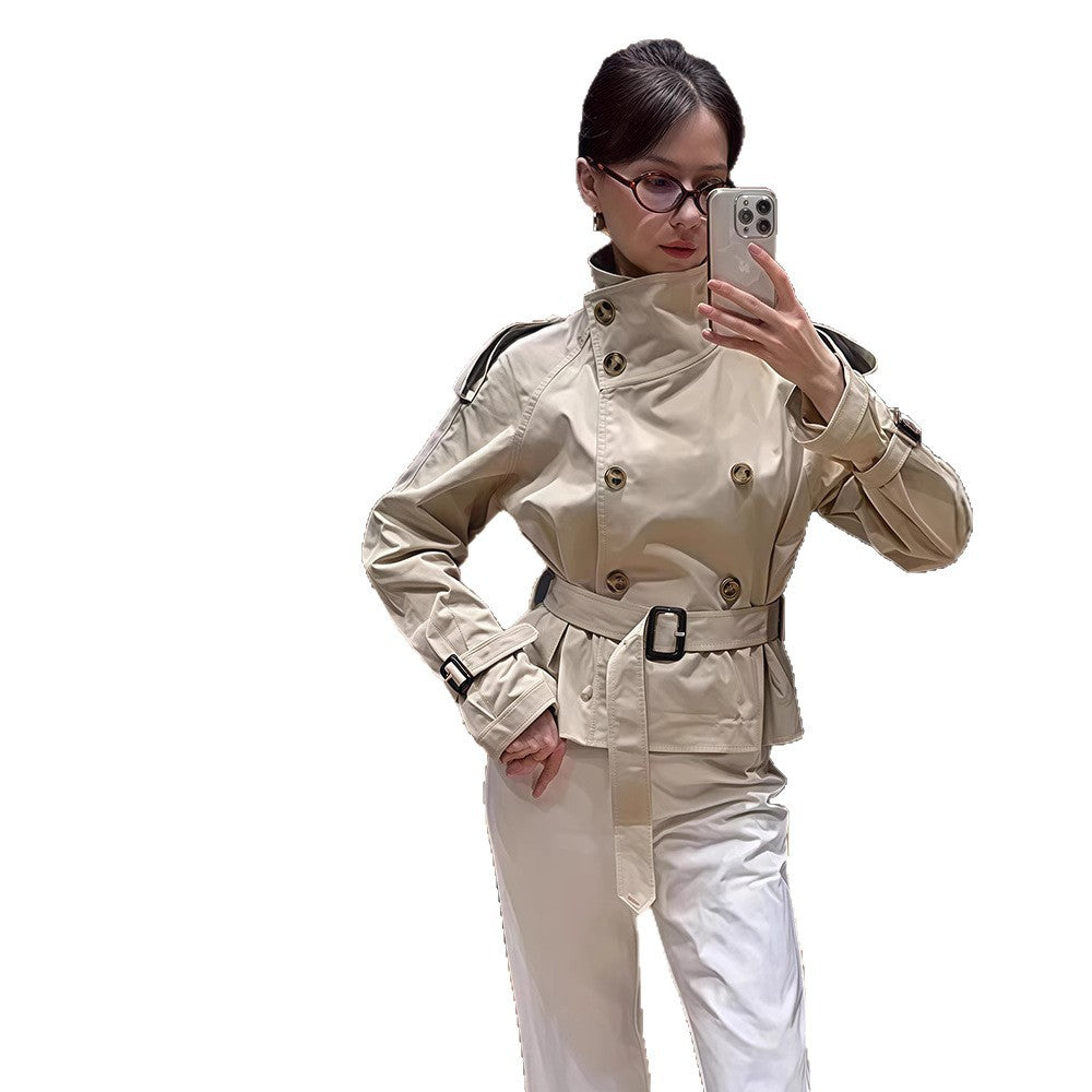 Damen Trenchcoat mit taillierter Silhouette und doppelter Knopfleiste R&B
