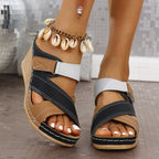 Damen Bequeme Sandalen mit verstellbaren Riemen und ergonomischer Fußbettung R&B
