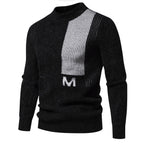 Herren Hochwertiger Strickpullover mit modernem Stehkragen und strukturiertem Design