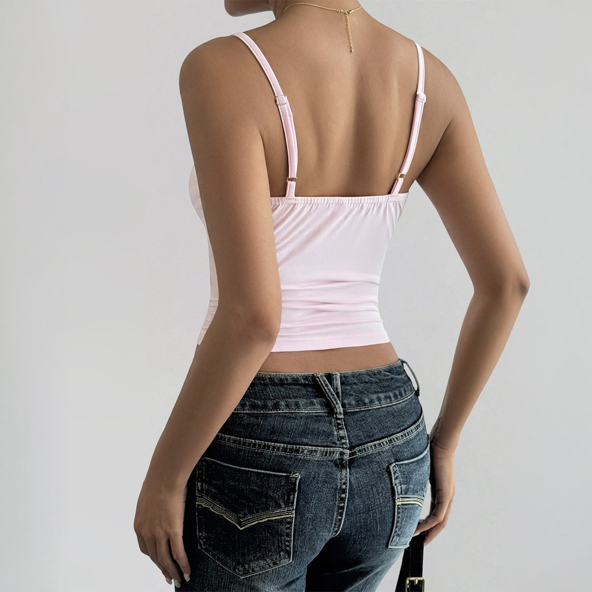 Damen Spaghettiträgertop mit formendem Schnitt und elastischem Material R&B