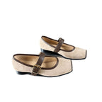Damen elegante Slipper mit modischer Riemenverzierung und hochwertiger Veloursoberfläche R&B
