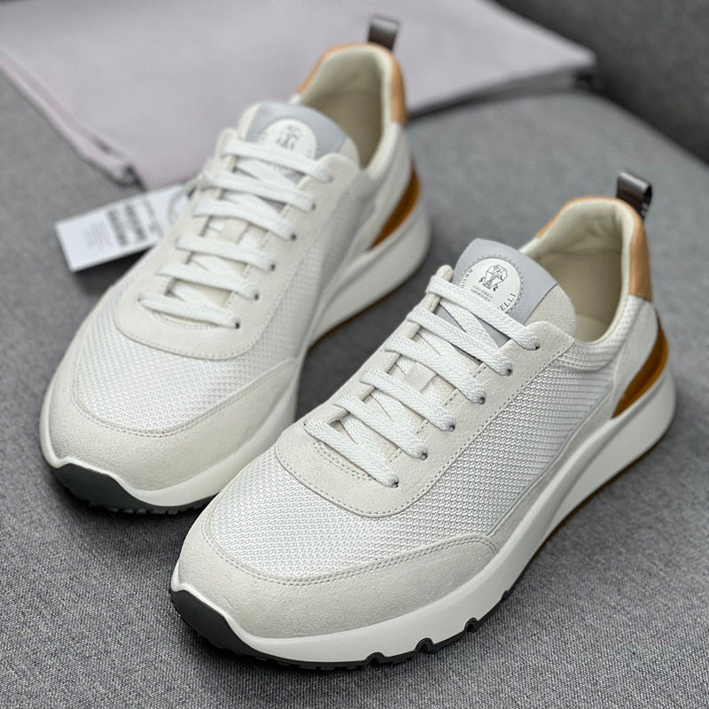 Damen modische Sneakers mit atmungsaktiver Mesh-Oberfläche und eleganten Akzenten R&B