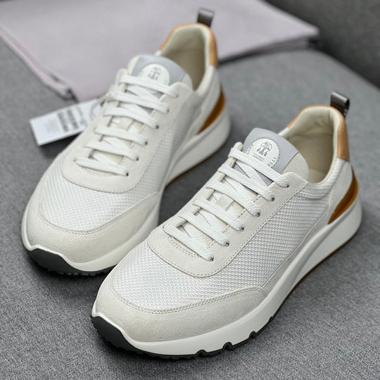 Damen modische Sneakers mit atmungsaktiver Mesh-Oberfläche und eleganten Akzenten R&B