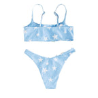 Damen Bikini-Set mit modischem Sternmuster R&B