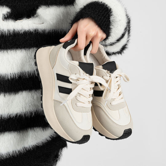 Damen Modische Plateau-Sneaker mit bequemem Fußbett und sportlichem Design R&B
