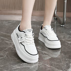 Damen Sneakers mit erhöhtem Sohlenprofil und atmungsaktiver Mesh-Oberfläche R&B