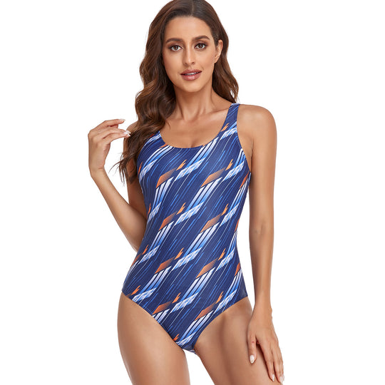 Damen Sportlicher Hochleistungs Badeanzug R&B