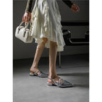 Damen elegante Ballerinas mit verziertem Riemendesign R&B