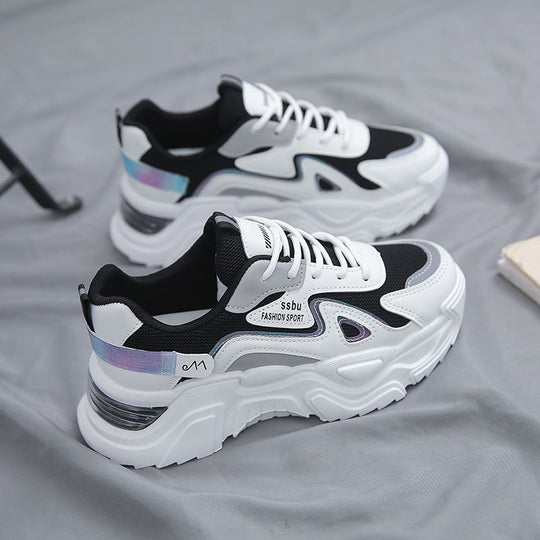 Damen Sportliche Sneakers mit atmungsaktivem Obermaterial und gepolsterter Sohle R&B