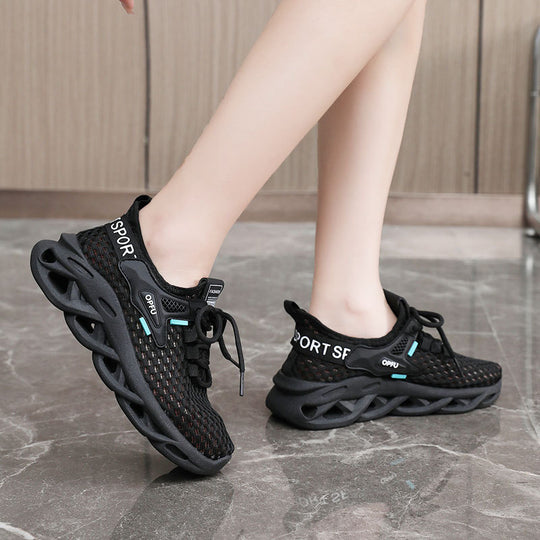 Damen Sportliche Sneaker mit atmungsaktiver Mesh-Oberfläche und dämpfendem Profil R&B