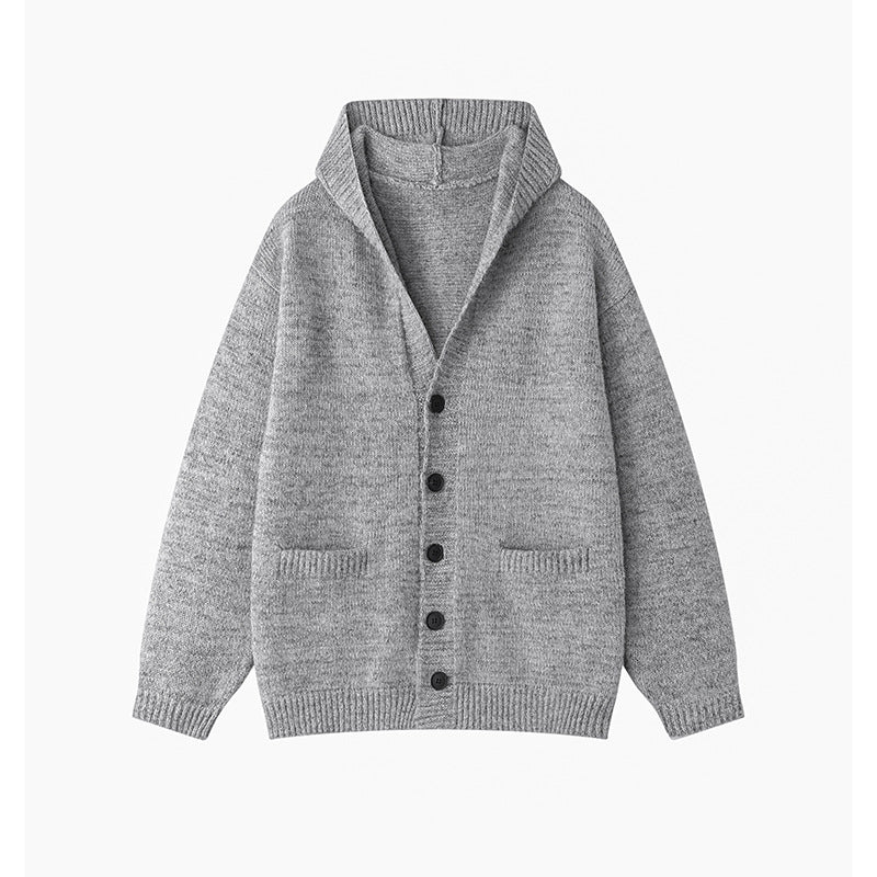 Damen gemütliche Strickjacke mit offenem Kragen und praktischen Taschen R&B
