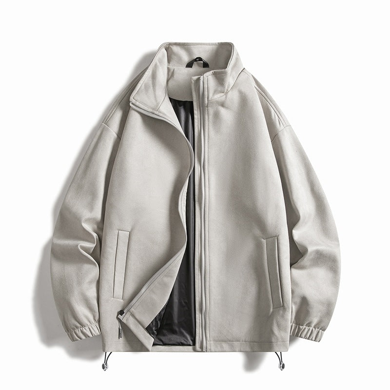 Herren Fleecejacke mit elastischen Bündchen und praktischen Taschen R&B