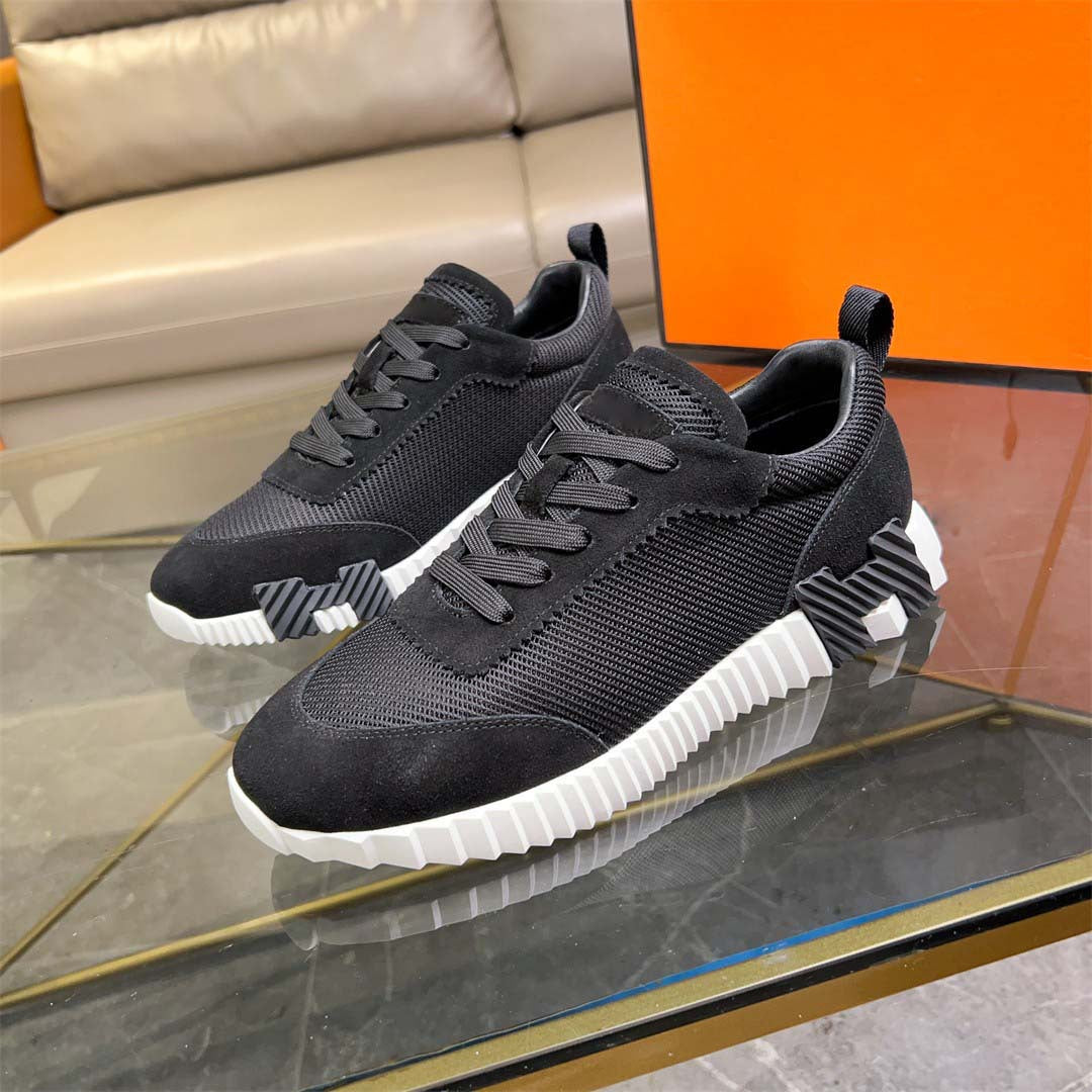 Damen Modische Sneakers mit atmungsaktiver Oberflächenstruktur und robustem Profil R&B
