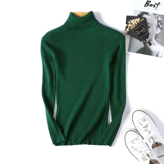 Damen Rollkragenpullover im feinen Rippenstrick R&B