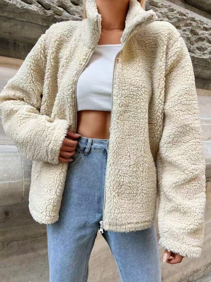 Damen kuscheliger Fleece-Jacke R&B