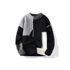 Herren Strickpullover mit kreativem Muster und strukturierten Akzenten