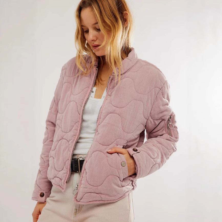 Damen gesteppte Bomberjacke R&B